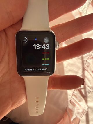 Apple Watch S3 38mm Plata/Blanco