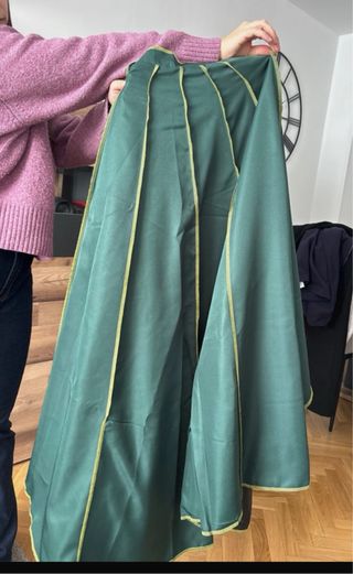 Disfraz Medieval Verde y Negro Talla Única