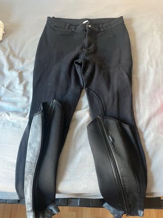 Pantalón de Hípica con Polainas Negras