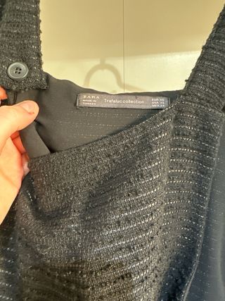 Vestido Pichi Negro Tweed