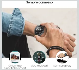 Samsung Galaxy Watch 3 Acciaio Nero Pelle