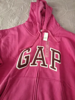 Sudadera GAP cremallera rosa Talla XL