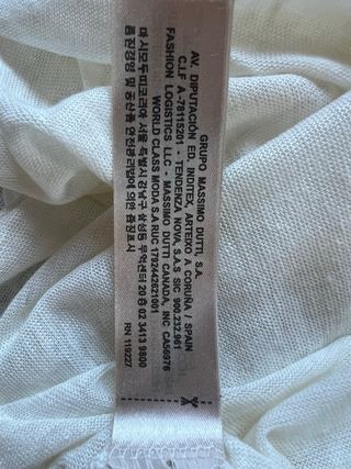 Camiseta blanca manga larga ligera