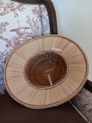 Sombrero Colonial Paja Chino Beige