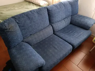 Sofá 2 plazas tela cómodo