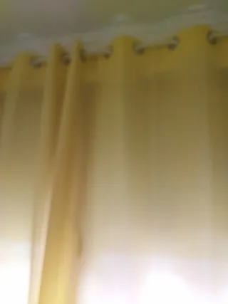 2 Cortinas Amarillas Opacas