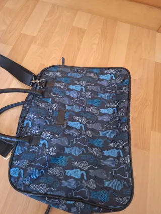 Maletín Misako estampado gatos