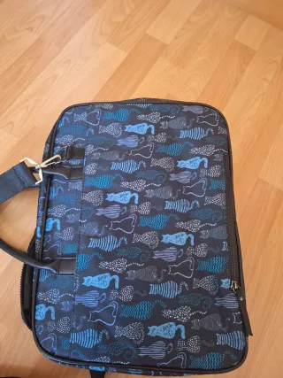 Maletín Misako estampado gatos