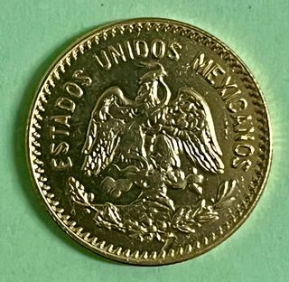 Moneda Oro puro de  10 Pesos México 1905