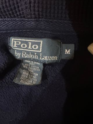 Sudadera Ralph Lauren Azul Marino Cremallera