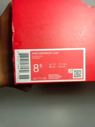 Nike Ebernow Low Negras Talla 42 Nuevas a estrenar