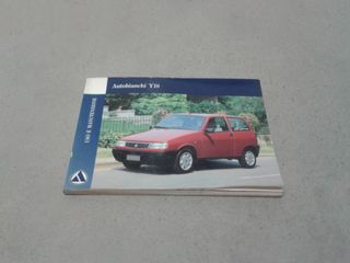 Libretto Uso e Manutenzione Autobianchi Y10