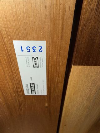 Banco Ikea madera blanco SKOGSTA