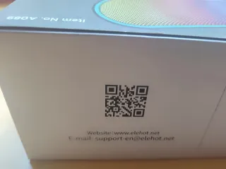 Altavoz Eletch A089 Bluetooth Negro Multicolor