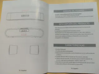 Altavoz Eletch A089 Bluetooth Negro Multicolor