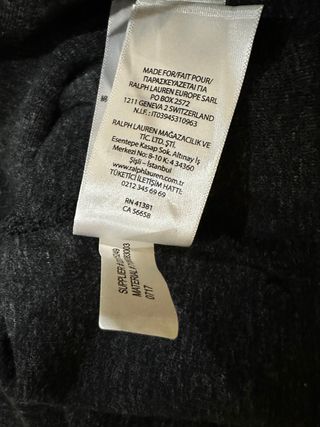 Jersey Ralph Lauren Media Cremallera Gris Oscuro