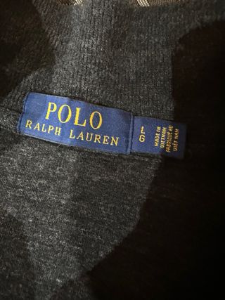 Jersey Ralph Lauren Media Cremallera Gris Oscuro