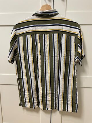 Camisa Bershka rayas verde M