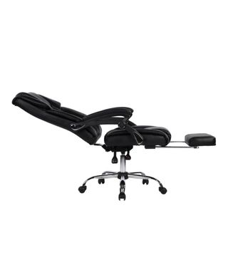 Silla de oficina/escritorio de piel negra