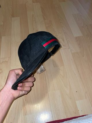 Gorra Gucci Negra GG Canvas
