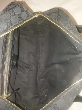 Bolso Gucci Horsebit GG Canvas Negro