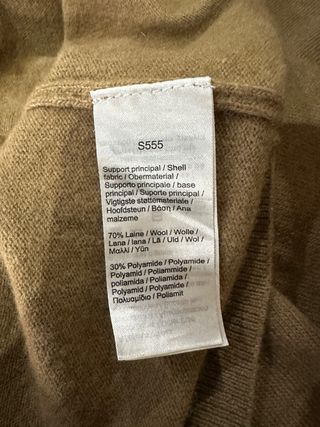 Jersey De Lana Lacoste Marrón Camel