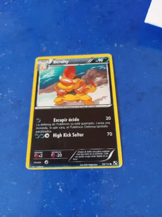 Cromos Pokémon Scrafty 69/114
