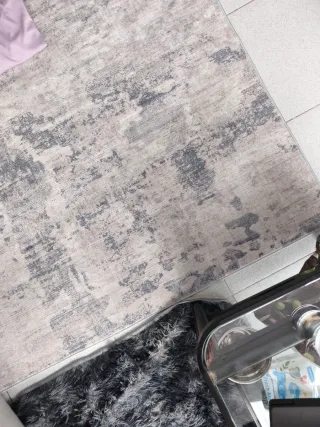 Alfombra Moderna 200x300cm Gris y Beige