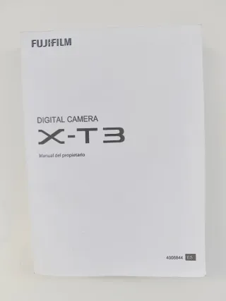 Manual cámara Fuji X-T3 original