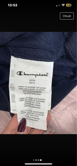 Felpa Champion zip invernale ragazza