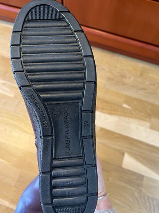 Botines de piel mujer morados