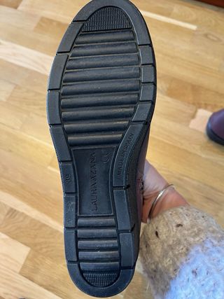 Botines de piel mujer morados