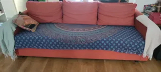 Sofá Cama 3 Plazas IKEA FRIHETEN Naranja