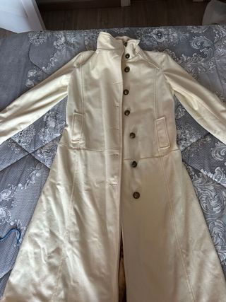 Abrigo paño LIBERTO beige de botones