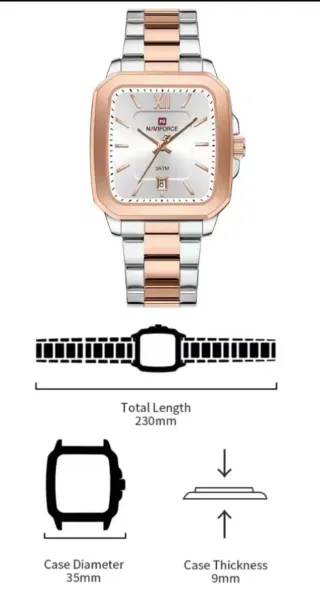 Reloj Naviforce Hombre Oro y Plata