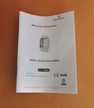 Radiador de cuarzo Elec B home 800W