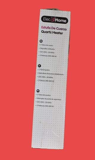 Radiador de cuarzo Elec B home 800W