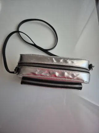 Bolso de colgar plateado