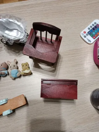 Muñecos Sylvanian Families con muebles