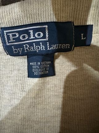 Jersey Ralph Lauren Media Cremallera Beige