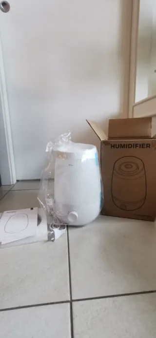 Umidificatore bianco grande capienza, 2,5 litri