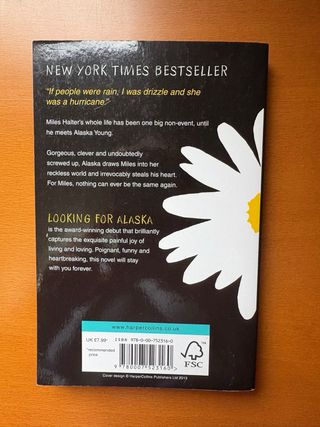 Libro Looking for Alaska