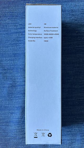 Lámpara de mesa LED USB Bronce