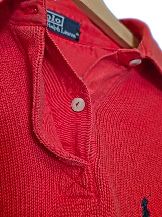 Polo Ralph Lauren Jersey Rojo Talla S