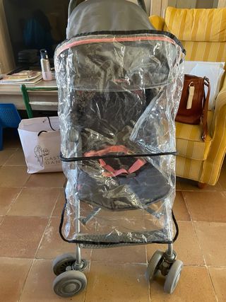 Silla de paseo MacLaren rosa y gris