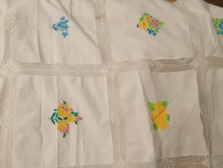 Colcha de verano y ganchillo artesanal