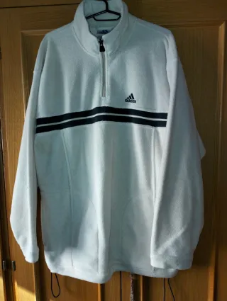 Sudadera Adidas Vintage Blanca
