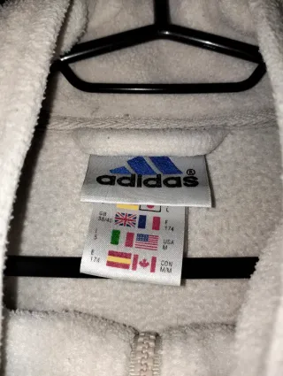Sudadera Adidas Vintage Blanca