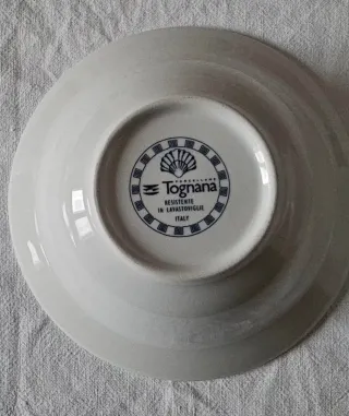 Set 5 ciotole con decoro blu