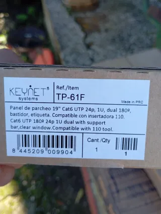 Panel de Parcheo KEYNET Cat.6